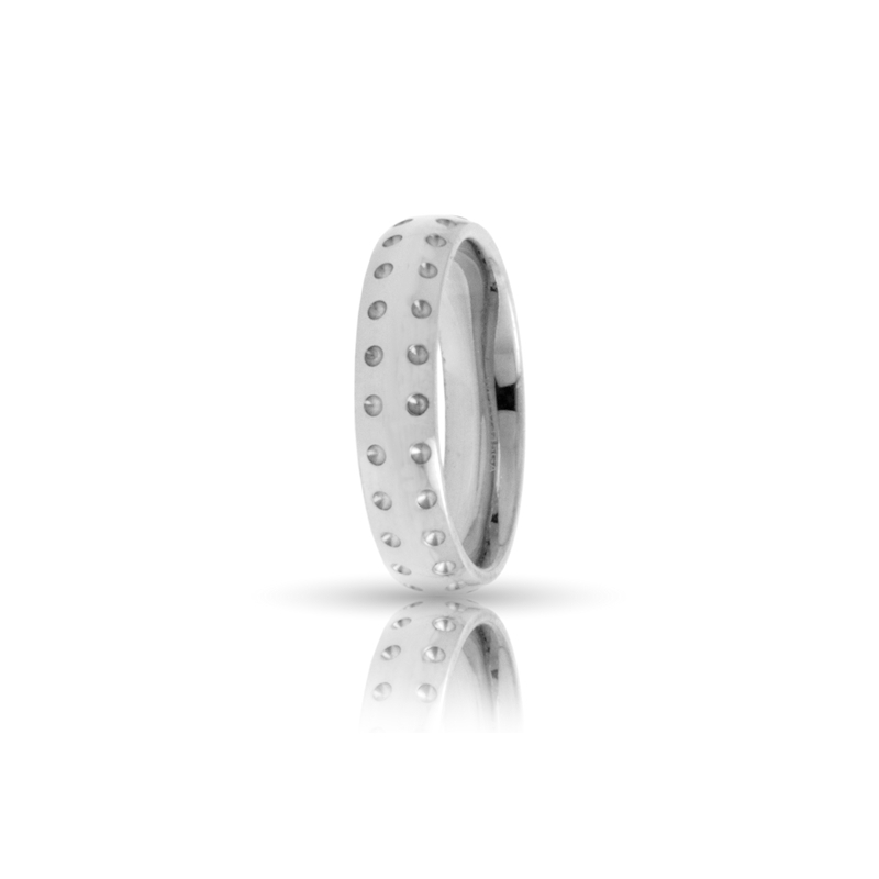 White Gold Engagement Ring mod. Asia mm. 4,5
