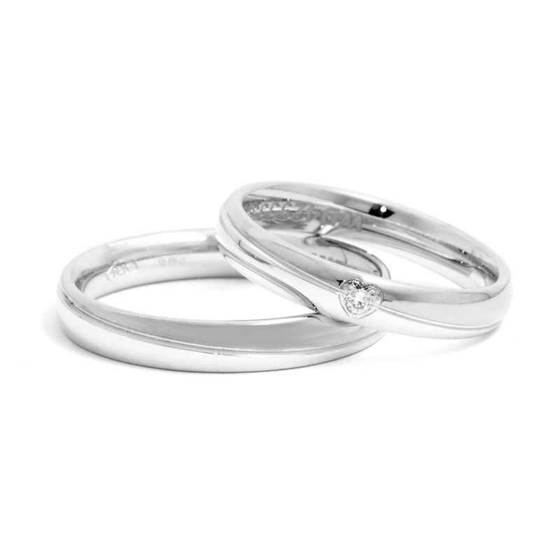 White Gold Engagement Ring mod. Nelly mm. 3,5