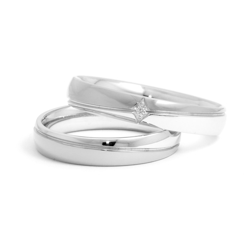 White Gold Engagement Ring mod. Wendy mm. 4,0