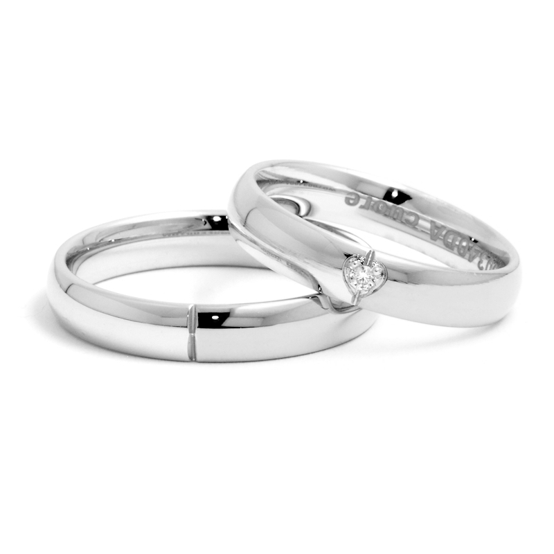 White Gold Engagement Ring mod. Zoe mm. 4,0