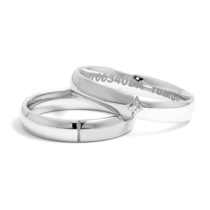 White Gold Engagement Ring mod. Olimpia mm. 4,0