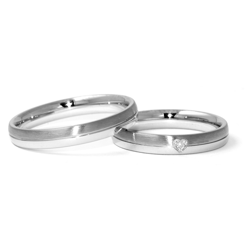 White Gold Engagement Ring mod. Kate mm. 3,5