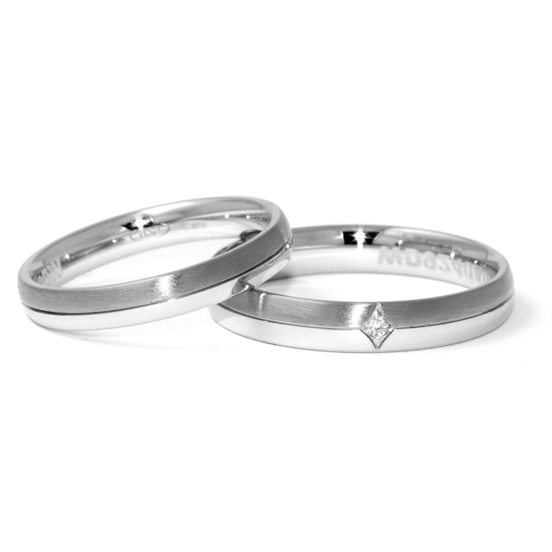 White Gold Engagement Ring mod. Maya mm. 3,5