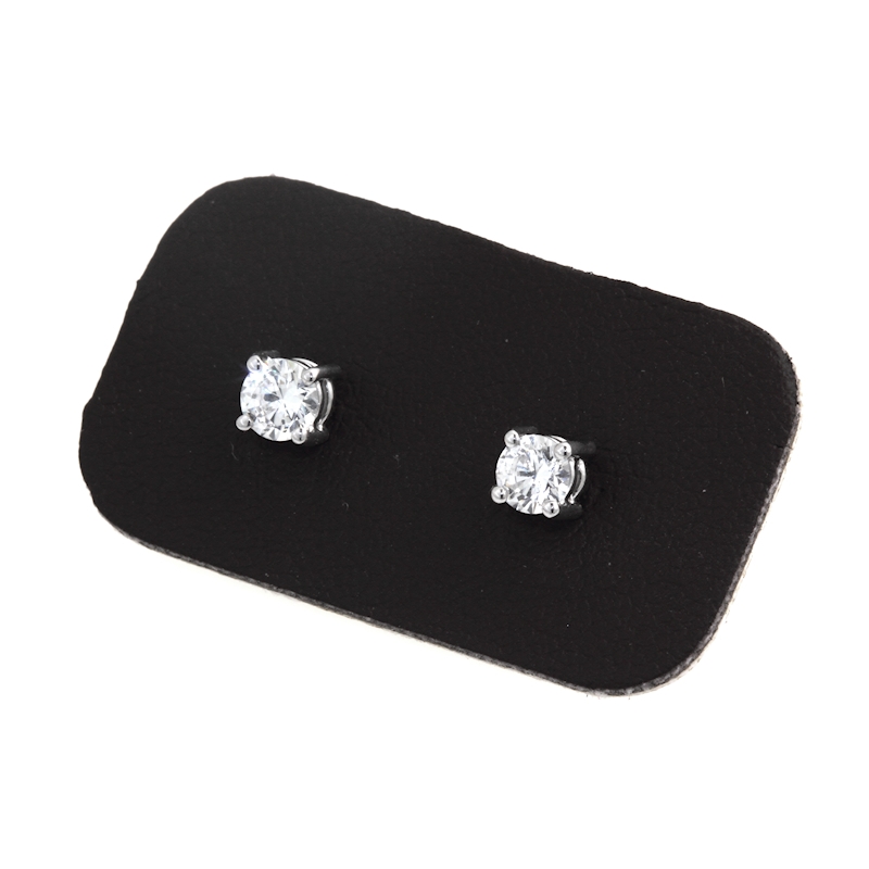 0,50 Ct Natural Diamonds Stud Earrings 18Kt. Gold