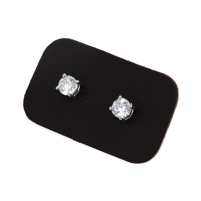 0,66 Ct Natural Diamonds Stud Earrings 18Kt. Gold