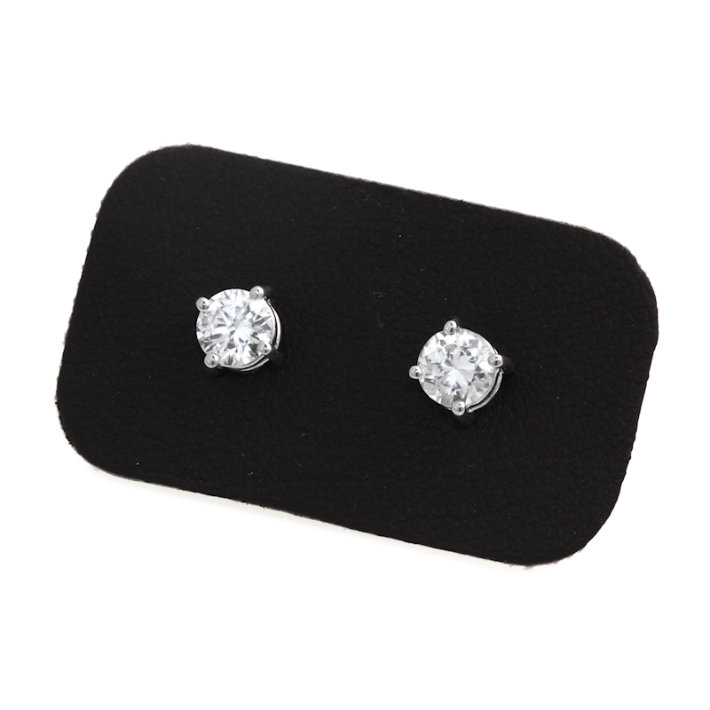 0,80 Ct Natural Diamonds Stud Earrings 18Kt. Gold