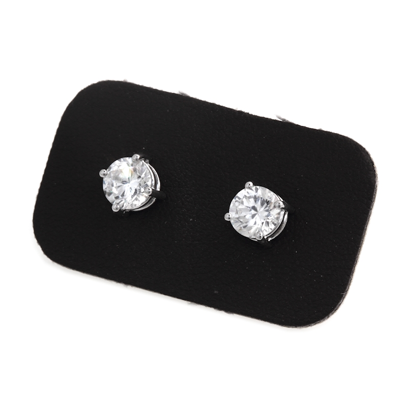 1,30 Ct Natural Diamonds Stud Earrings 18Kt. Gold