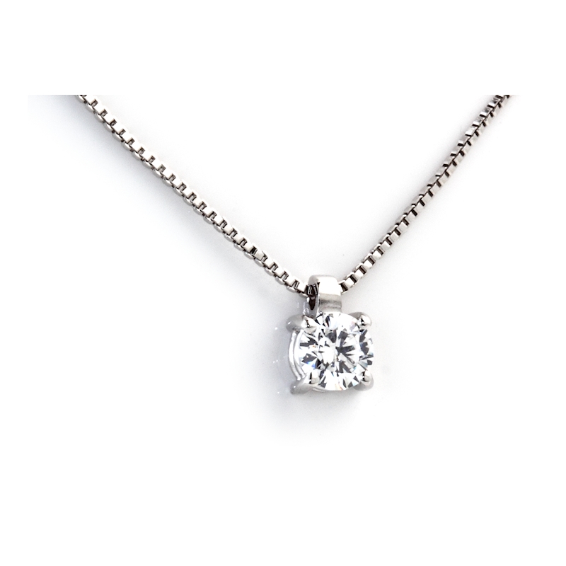 18 kt. 750 Mill. Gold Pendant with Natural Diamond Kt. 0,24