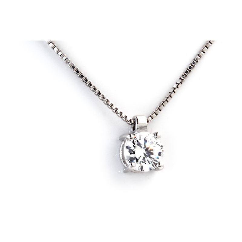 18 kt. 750 Mill. Gold Pendant with Natural Diamond Kt. 0,41