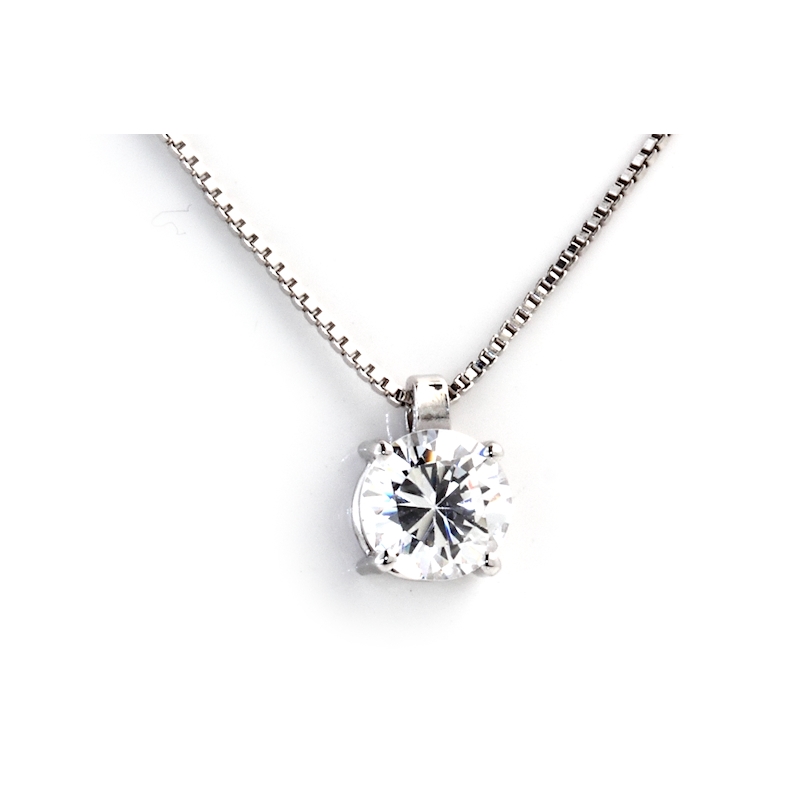 18 kt. 750 Mill. Gold Pendant with Natural Diamond Kt. 0,65