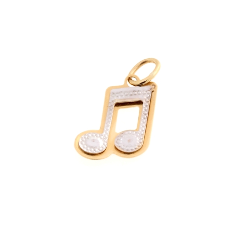 18 Kt Yellow and White Gold Pendant