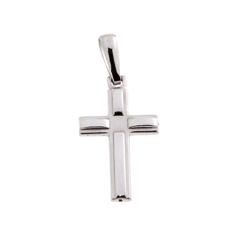 18 Kt White Gold Cross