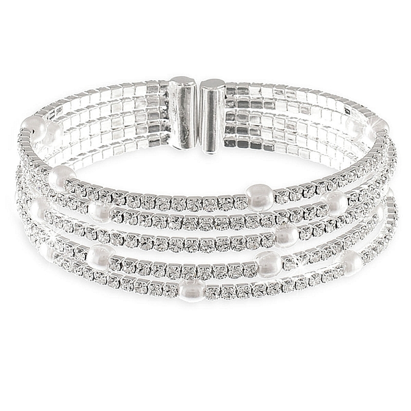 UNOAERRE - White Bronze Bracelet whit Cubic Zirconia