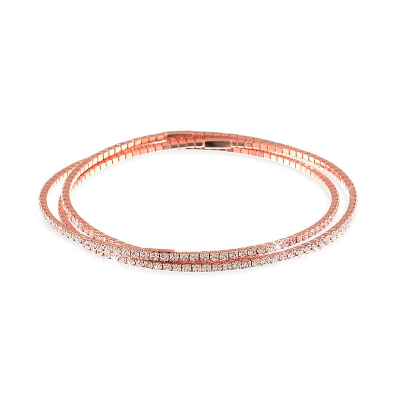 UNOAERRE - Rose Brass Bracelet whit Cubic Zirconia