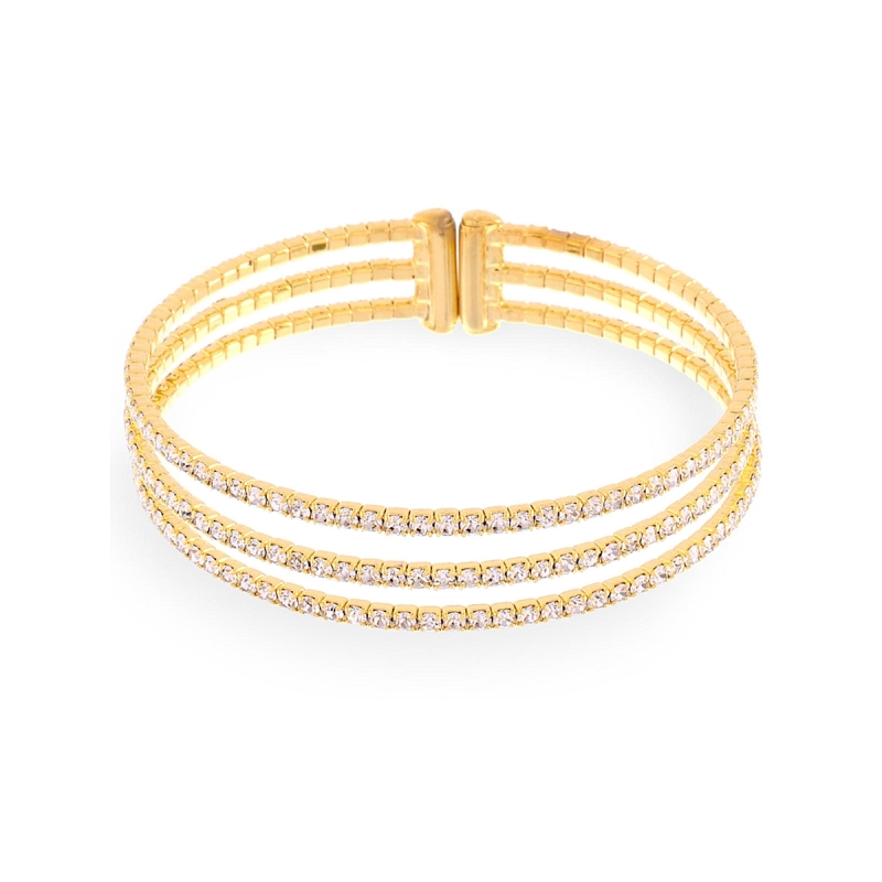 UNOAERRE - Yellow Bronze Bracelet with Cubic Zirconia