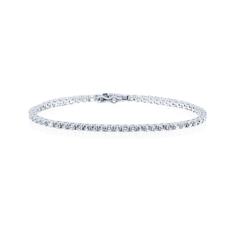 UNOAERRE - White Silver Bracelet with Cubic Zirconia Cm. 18