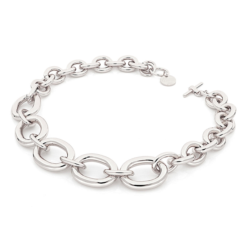 UNOAERRE - Collana in Bronzo Bianca Cm. 49
