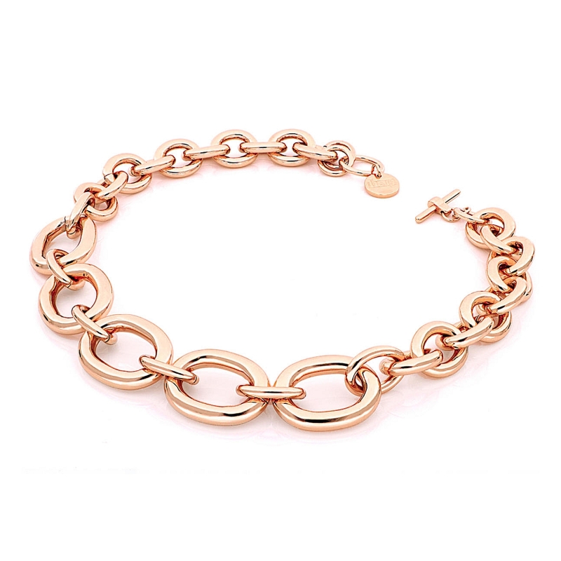 UNOAERRE - COLLANA in Bronzo Rosa Cm. 49