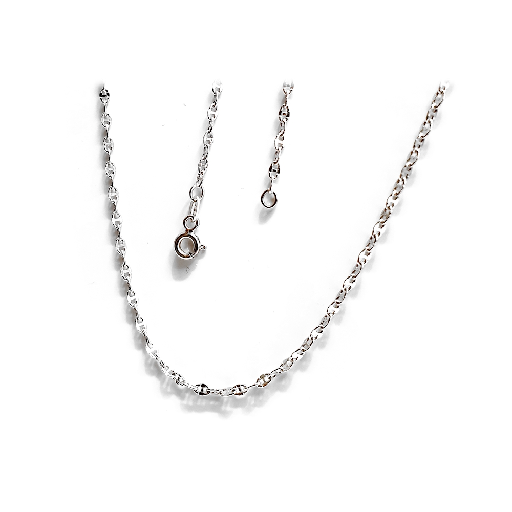 18 Kt White Gold Necklace - 50 Cm