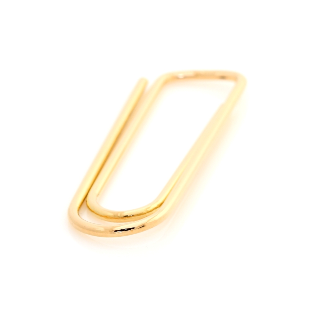 Fermasoldi in Oro 18 Kt. 750 millesimi.