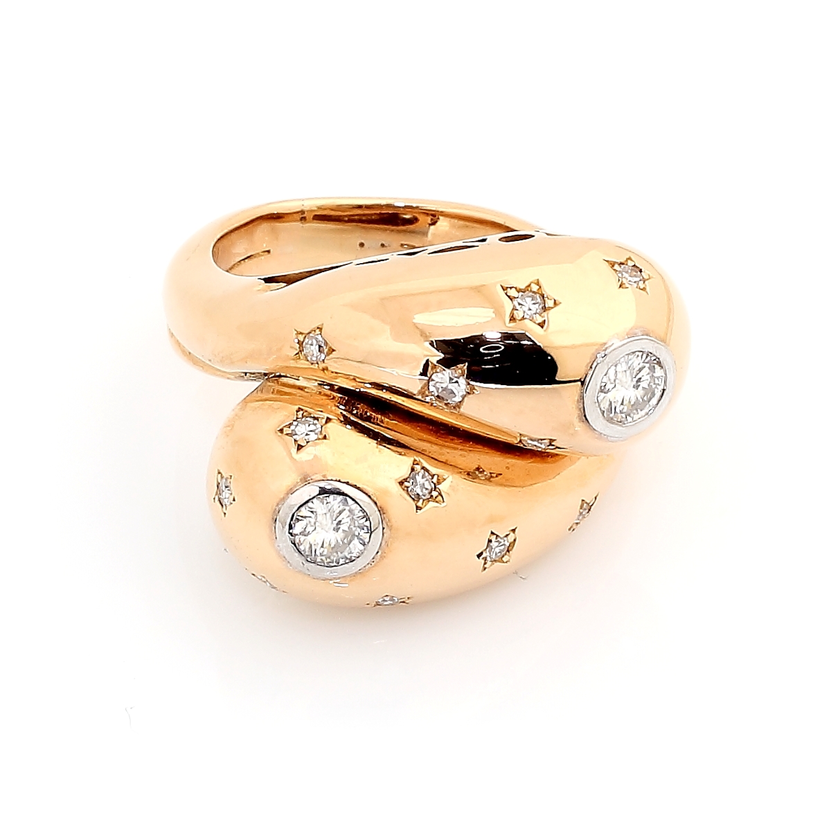 Vintage Gold Ring with Diamonds