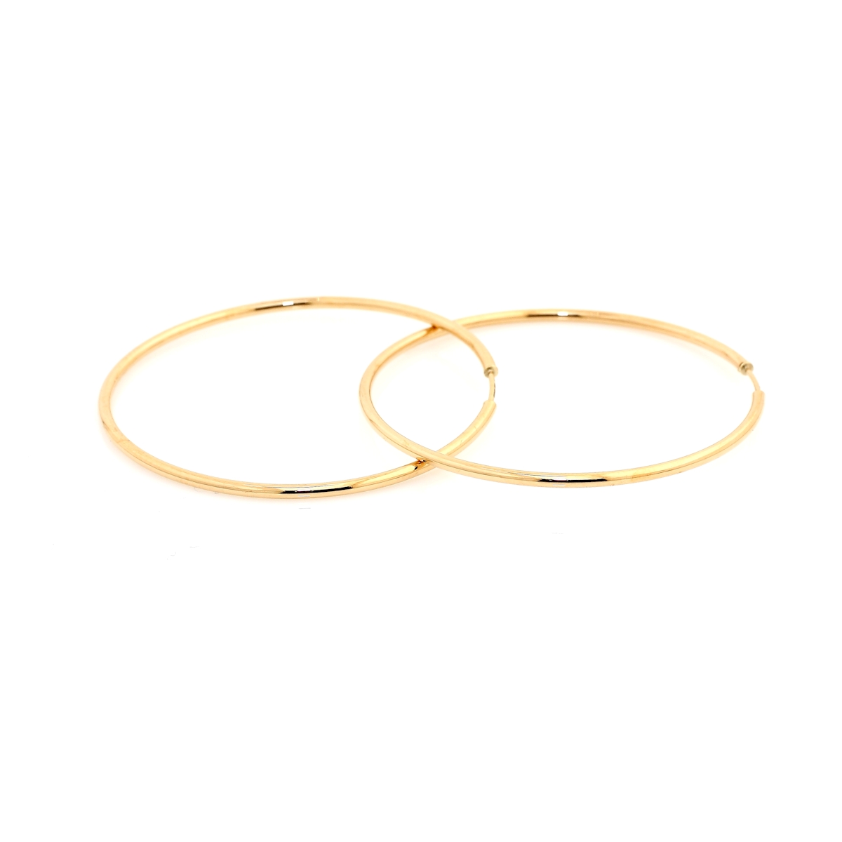 18 Kt Yellow Gold Earrings ( Diameter 4,3 Cm.)