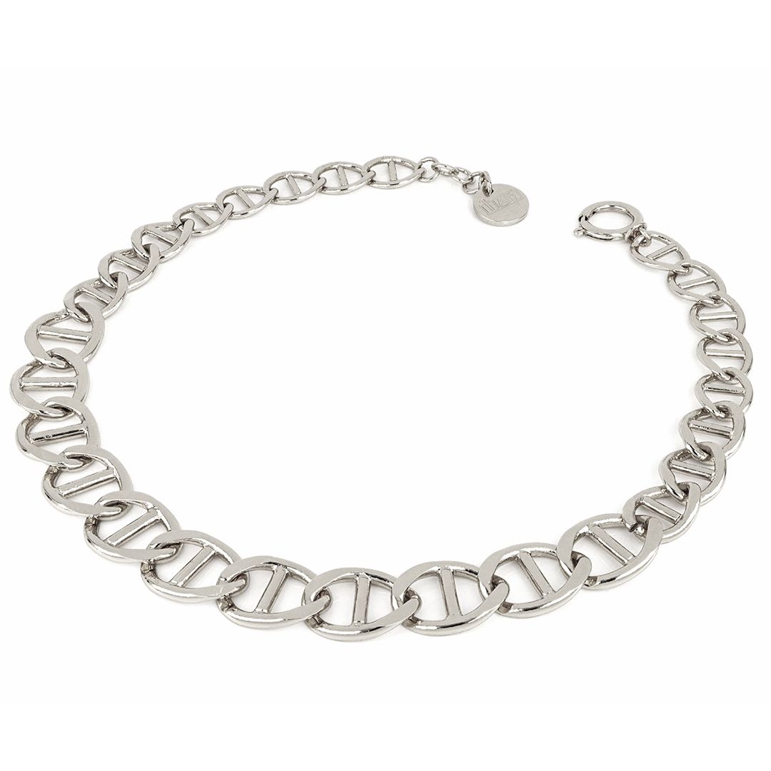 UNOAERRE - Collana in Bronzo Bianco