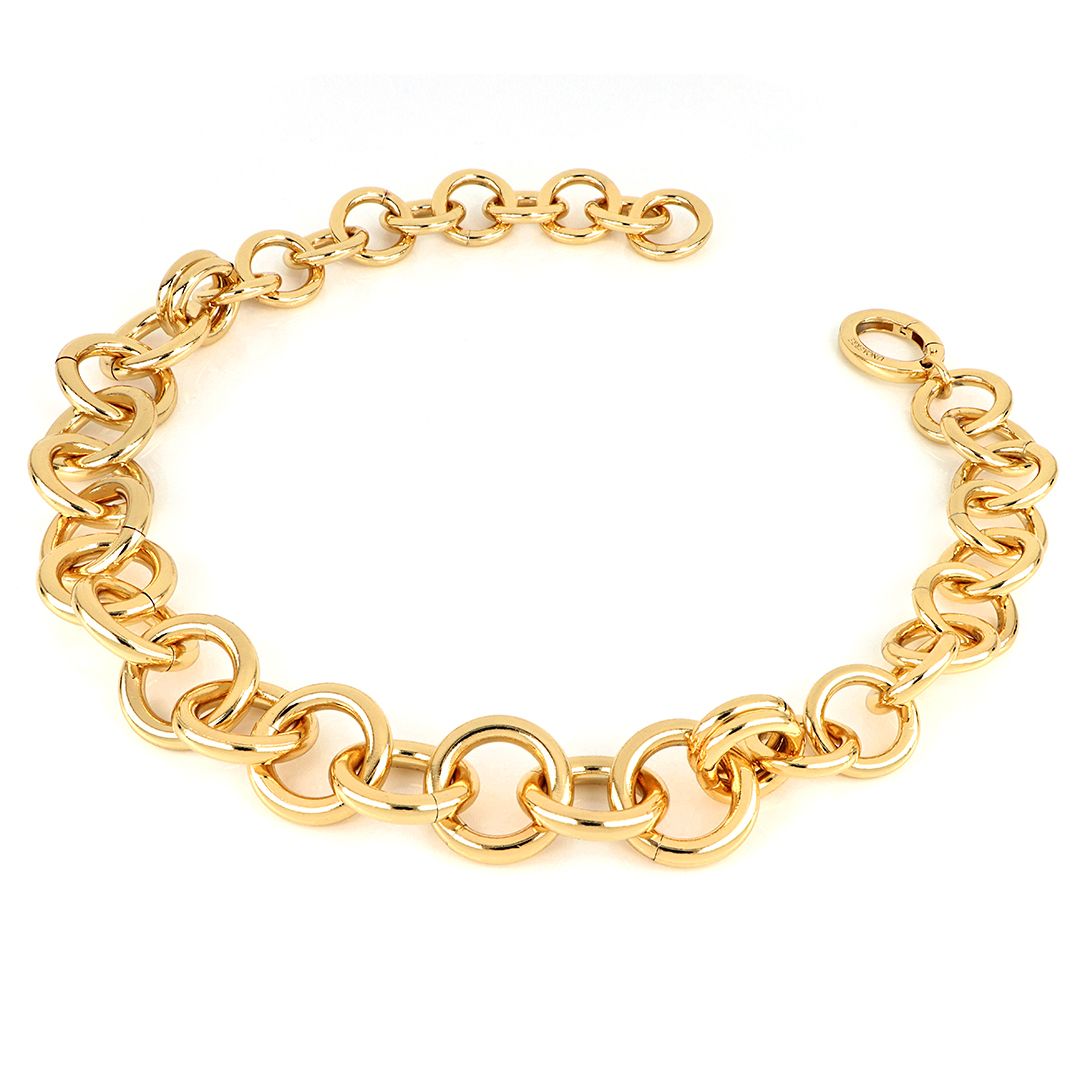 UNOAERRE - Collana in Bronzo Giallo