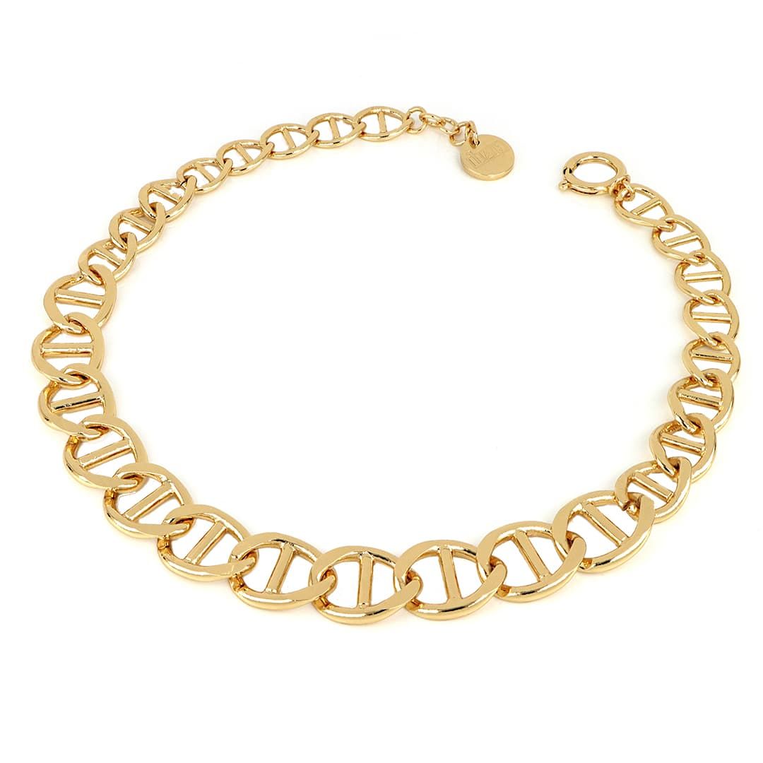 UNOAERRE - Collana in Bronzo Giallo