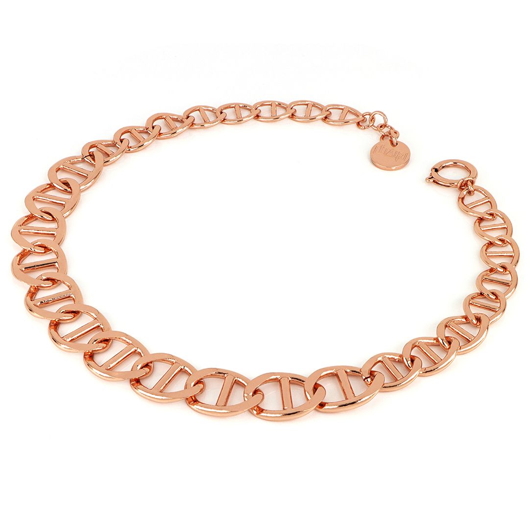 UNOAERRE - Collana in Bronzo Rosa