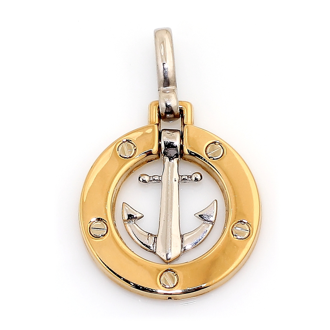 18 Kt 2 Color Gold Pendant