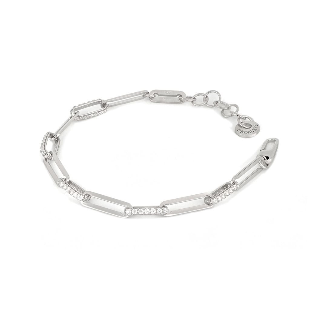 UNOAERRE - White Silver Bracelet with Cubic Zirconia