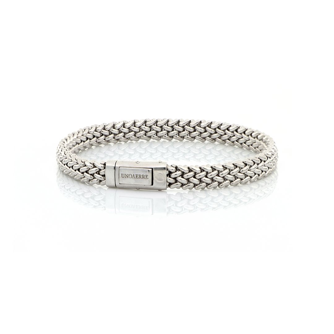 UNOAERRE - White Silver Bracelet
