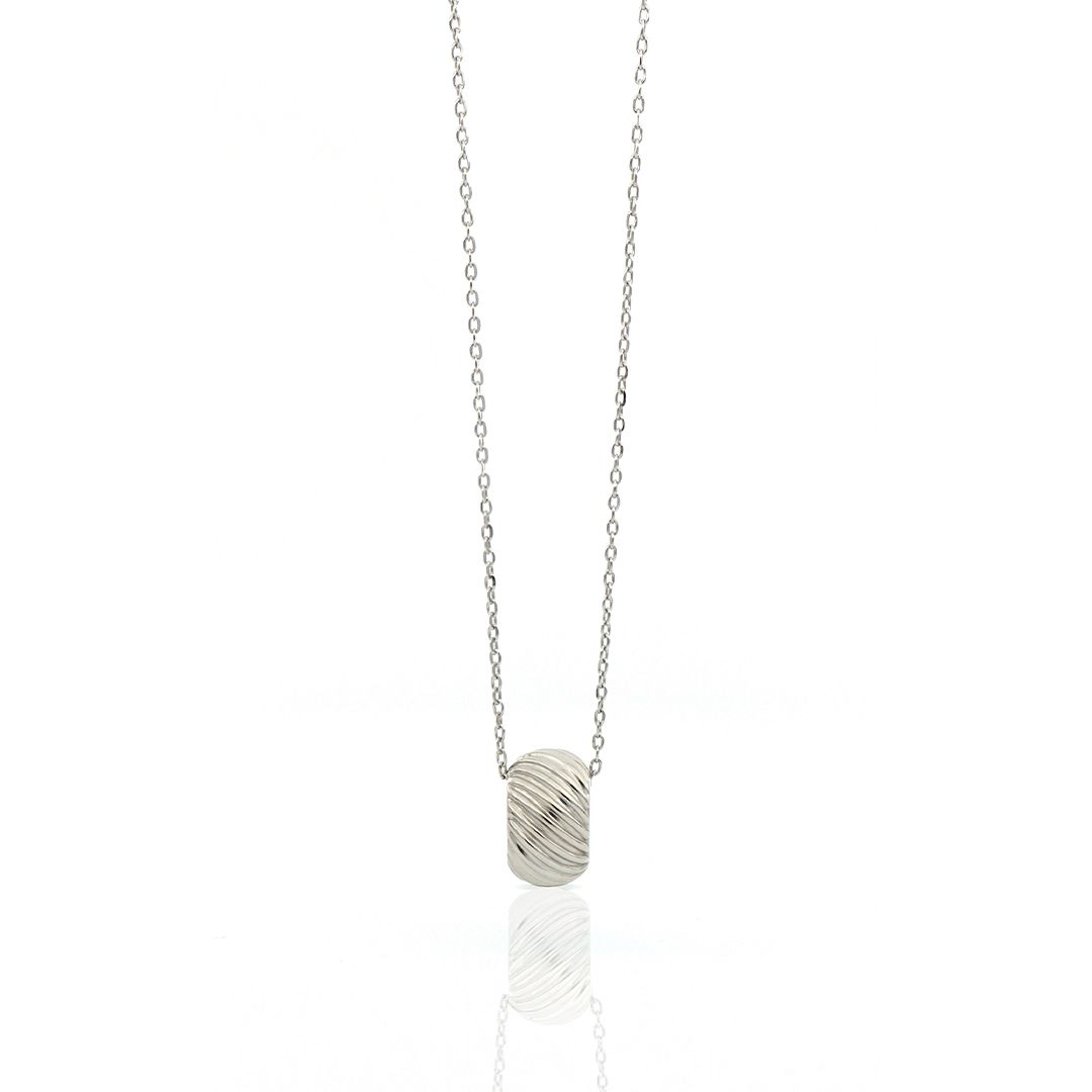 UNOAERRE - Collana in Argento Bianco con pendente Vortice