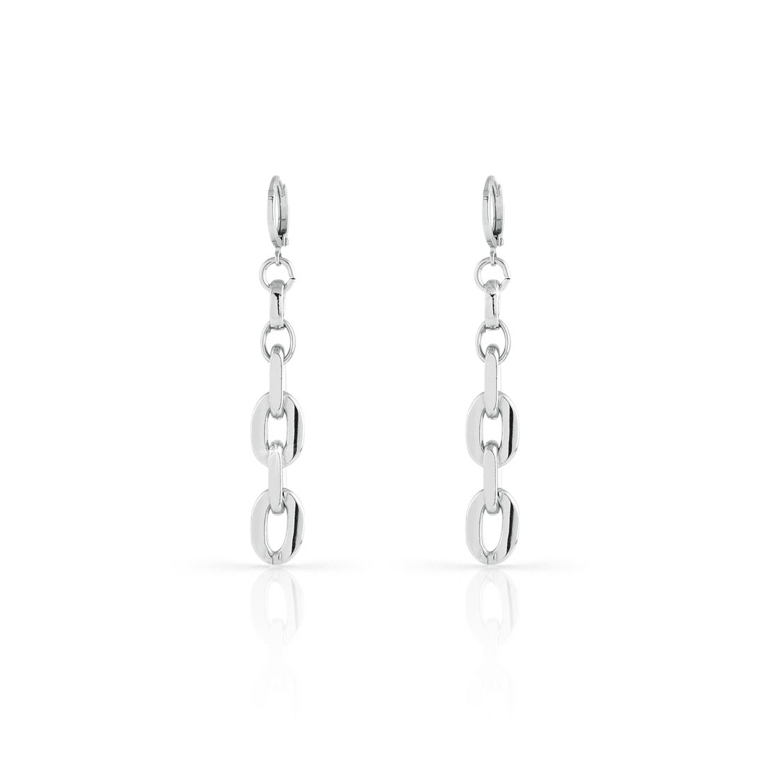 UNOAERRE - White Bronze Earrings