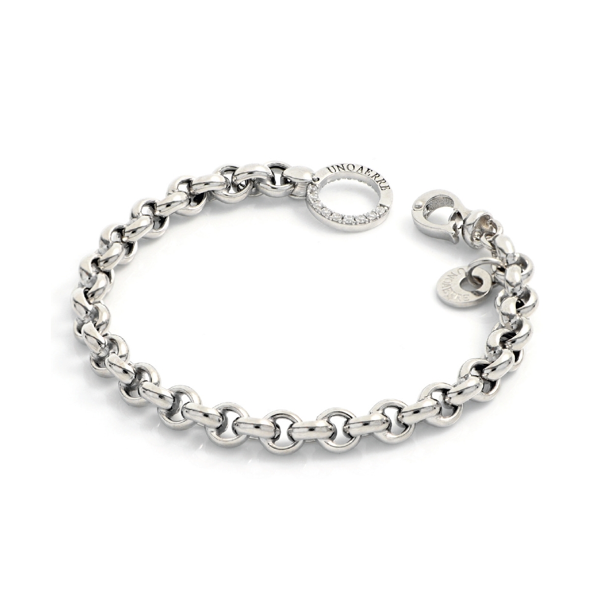 UNOAERRE - White Silver Bracelet with Cubic Zirconia