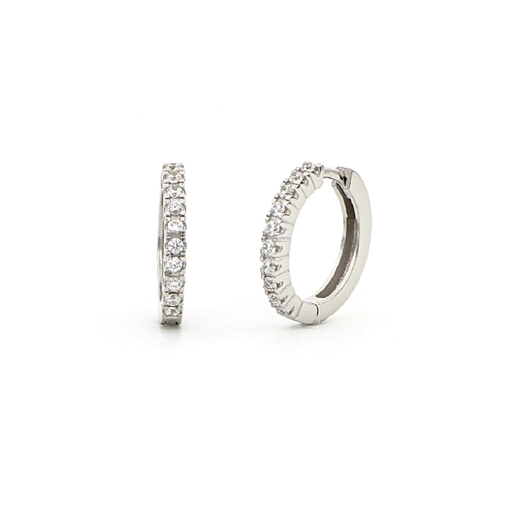 UNOAERRE - White Silver Earrings