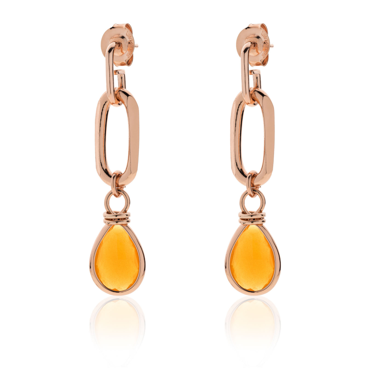 UNOAERRE - White Bronze Earrings