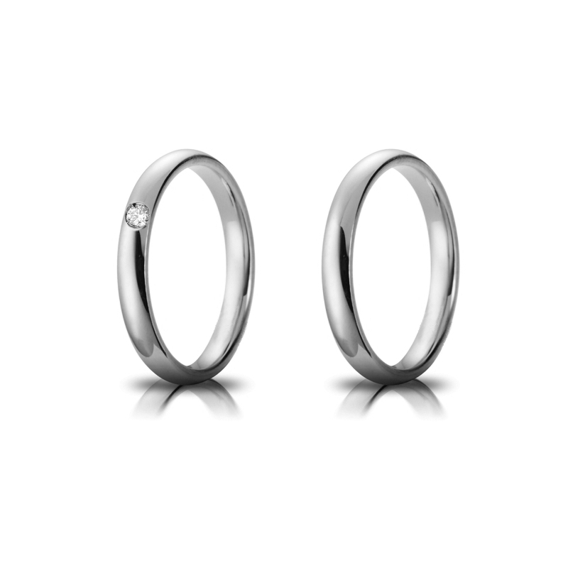 925 Silver Engagement Ring 925 Mod. Confort mm. 3