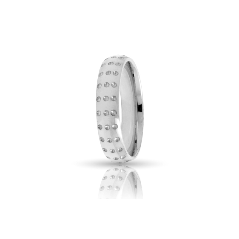 925 Silver Engagement Ring 925 Mod. Aurora mm. 5
