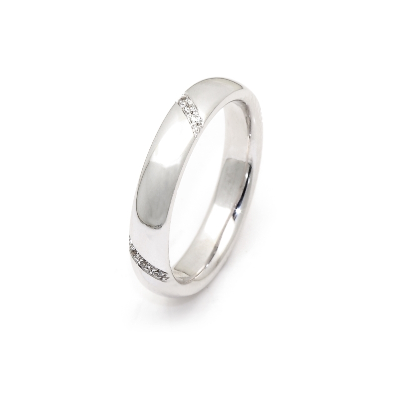 White Gold Engagement Ring mod. Marrakech mm. 3,8