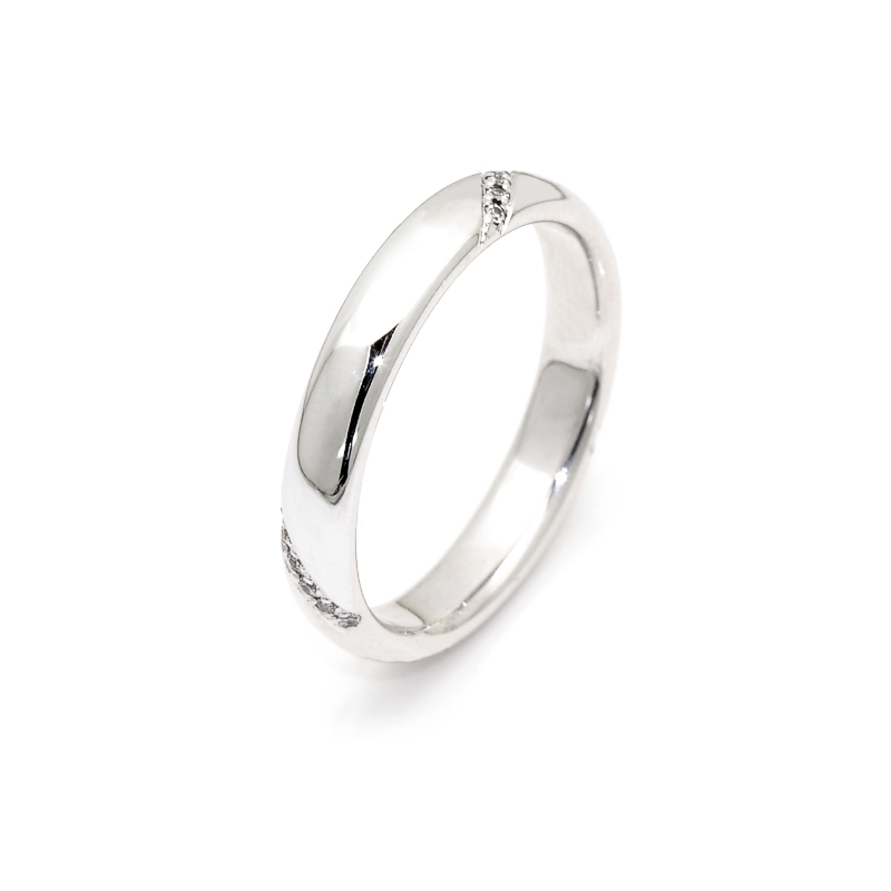 White Gold Engagement Ring mod. Madrid mm. 3,8