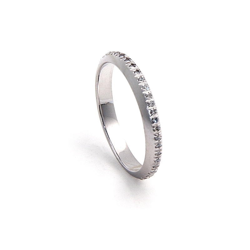 White Gold Engagement Ring mod. Sidney mm. 2,6