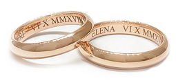 Traditional Rose Wedding Rings